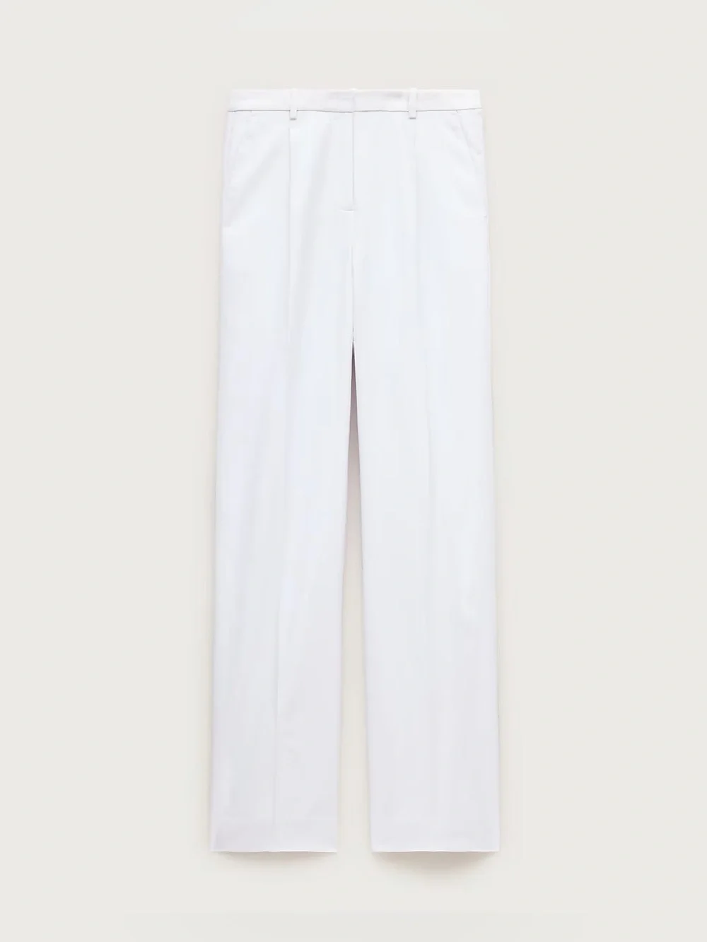 J.Crew Tall Essential wide-leg pant in Gramercy linen blend in white